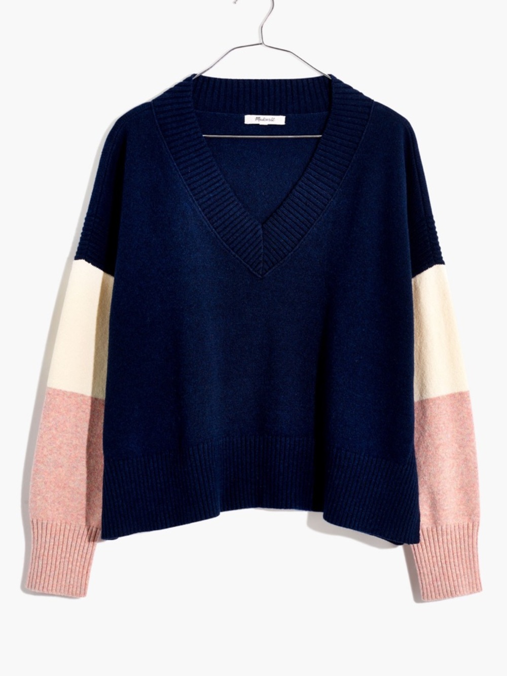 Madewell Colorblock Charleston V-Neck Pullover